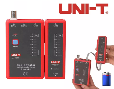 Tester De Red Probador De Cables RJ45 RJ11 BNC UNI-T UT681C